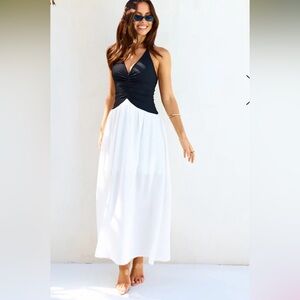 Lake Days Halter Maxi Dress